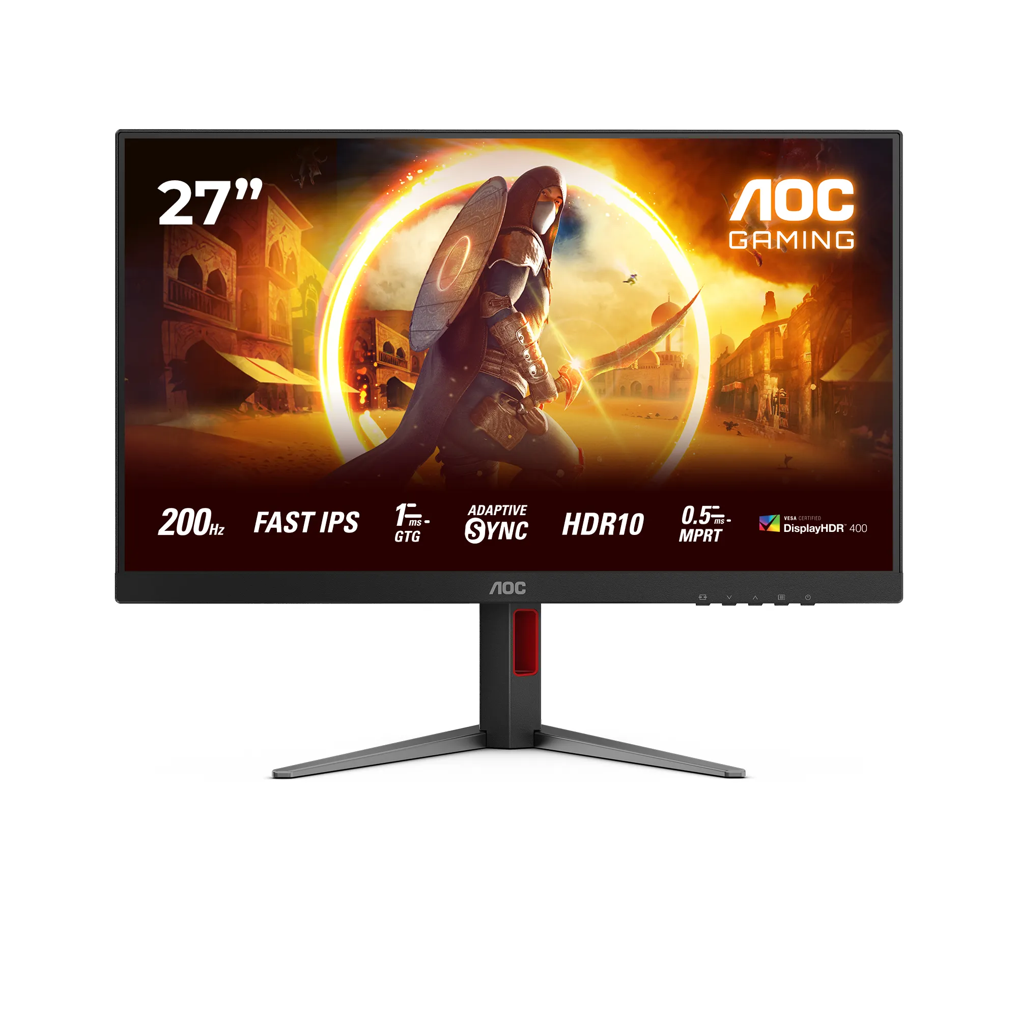 AOC 27G4HA 27" Full HD, IPS, 200Hz -pelinäyttö