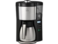 Melitta Look Therm Timer -kahvinkeitin - 10 kuppia - musta / hopea
