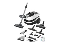 Bosch Serie | 4 AquaWash&amp Clean BWD421PRO - Støvsuger - beholder - pose / uden pose - hvid/sort