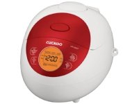 Cuckoo CR-0351F, Rice Cooker, White & Red, 0,54 L, Aluminium, LCD, 1,2 m cable