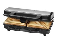 ProfiCook PC-ST 1092 - Sandwichtoaster - 900 W - ruostumaton stål/sortti