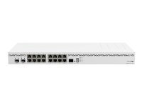 Mikrotik CCR2004-16G-2S+, Ethernet WAN, 16 Gigabit Ethernet, Valkoinen