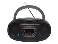 Denver TCL-212BT GREY, 1,19 kg, Musta, Harmaa, Kannettava CD-soitin