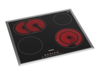 Siemens iQ300 ET645FNN1E, Sisäänrakennettava, Keraaminen, Keraaminen, Musta, 1200 W, Pyöreä