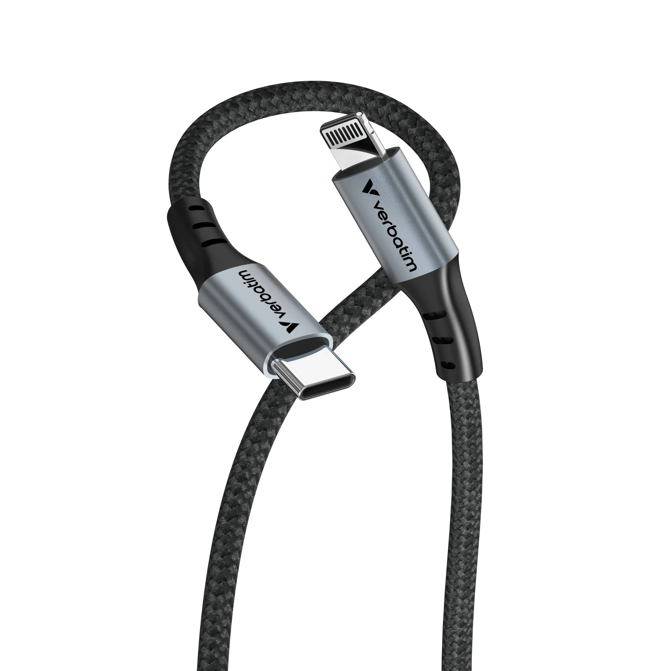 Verbatim Sync & Charge Lightning – USB-C -kaapeli, 1,2 m, Musta