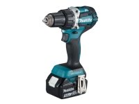 Makita DDF484ZJ, Akkuruuvinväännin, Pistoolikahva, 1/2, Musta, Sininen, Ripustinkoukku, 2000 RPM - SOLO