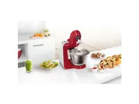 Bosch MUM58720, 3,9 L, Harmaa, Punainen, Ruostumaton teräs, 1,1 m, 220 - 240 V, 50 - 60 Hz, Ruostumaton teräs