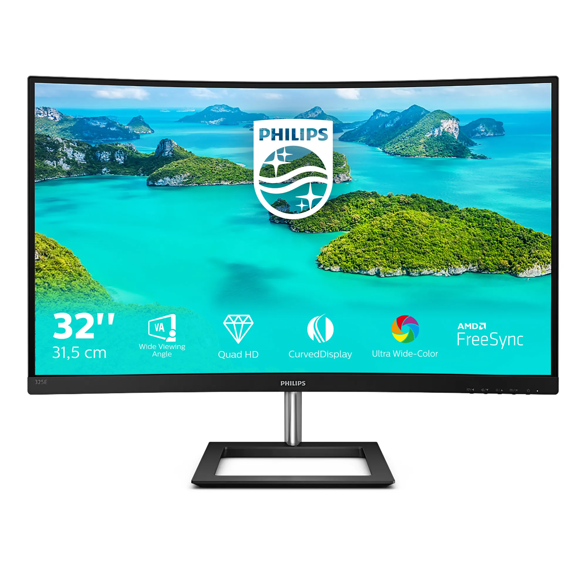 Philips E Line 325E1C 32" QHD, VA -kaareva näyttö