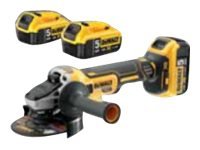 DeWALT DCG405P3-QW - Kulmahiomakone - johdoton - 125 mm - 3 akkua - 18 V