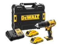 DeWALT DCD778D2T-QW, Akkuruuvinväännin, Pistoolikahva, Musta, Keltainen, Harjaton, 1750 RPM, 500 RPM