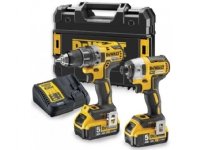 DeWALT DCK268P2T-QW, Akkuruuvinväännin, Pistoolikahva, Musta, Keltainen, Akku, 18 V, Litiumioni (Li-Ion)