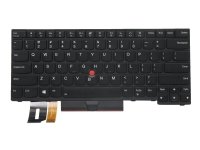 Sunrex - Kannettavat udskiftningstastatur - med Trackpoint - bagbelyst - engelsk - sort - for ThinkPad P14s Gen 1  P14s Gen 2  T14 Gen 1  T14 Gen 2