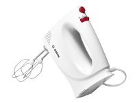 Bosch MFQP1000, Käsisekoitin, Punainen, Valkoinen, Sekoitus, Painikkeet, Rotaatio, Muovi, 300 W
