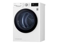 LG RH80V3AV6N, Vapaasti seisova, Edestä täytettävä, Kondensoituminen, Valkoinen, Painikkeet, Rotaatio, Kosketus, Musta