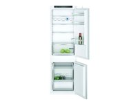 Siemens iQ300 KI86VVSE0 - Integroitu jääkaappi/pakastinkaappi - pohjapakastin - leveys: 56 cm - syvyys: 55 cm - korkeus: 177,5 cm - 267 litraa - Luokka E - Liukuva sarana