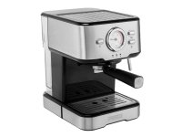 Princess 249412, Espressokone, 1,5 L, Kahvikapseli, Jauhettu kahvi, 1100 W, Musta, Ruostumaton teräs