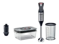 Bosch MSM6S20B, Käsisekoitin, Musta, Hopea, Vaivaus, Sekoitus, Muovi, Ruostumaton teräs, Metalli, 1000 W