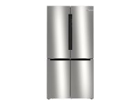 Bosch Serie 6 KFN96APEA, Vapaasti seisova, Ranskalainen ovi, Metallinen, Hopea, LED, 605 L, SN-T