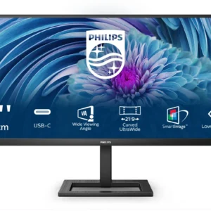 Philips 346E2LAE. 34" 3440x1440pxl, 100Hz, USB-C, VA -näyttö