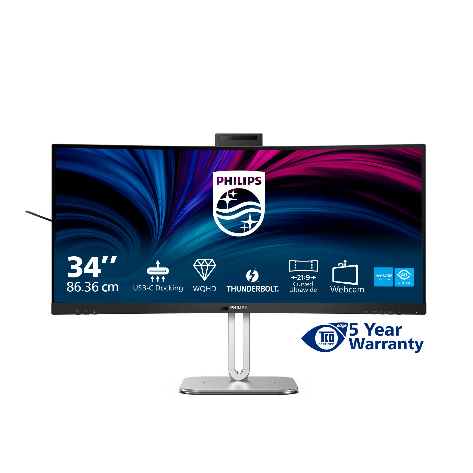 Philips 34B2U6603CH. 34" 3440x1440pxl, 120Hz, VA-kaareva näyttö
