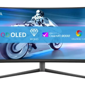 Philips 34" Evnia 6000 34M2C6500/00 175hz, WQHD, QD-OLED -kaareva pelinäyttö
