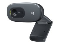 Logitech C270 HD, 3 MP, 1280 x 720 pikseliä, 30 fps, 720p, 55°, USB 2.0