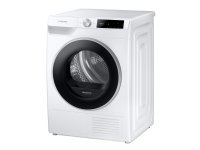 Samsung DV90T6240LE/S7, Vapaasti seisova, Edestä täytettävä, Lämpöpumppu, Valkoinen, Painikkeet, Rotaatio, Kosketus, Vasen