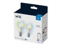 WiZ Lamppu 60 W A60 E27 x2, Älylamppu, Wi-Fi, Valkoinen, LED, E27, Multi