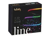Twinkly Line, Koristenauha, Musta, IP20, Musta, Sininen, Vihreä, Punainen, AC