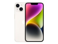 Apple iPhone 14 - 5G älypuhelin - dual-SIM / Sisäinen muisti 128 GB - OLED-näyttö - 6,1 - 2532 x 1170 pikseliä - 2x takakamera 12 MP, 12 MP - etukamera 12 MP - starlight