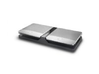 Yealink CPW90, Konferenssimikrofoni, Langaton, USB, Musta, Hopea, 1,8 m, Akku/USB