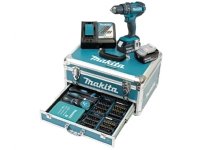 Makita DHP482RFX9 - Vasaraporakone/ruuvinväännin - akkuporakone - avaimeton porapatruuna 13 mm - 62 N-m - 2 akkua, mukana laturi - 18 V