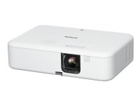 Epson CO-FH02 - 3LCD-projektori - bærbar - 3000 lumen (hvid) - 3000 lumen (farve) - 16:9 - 1080p - sort/hvid - Android TV