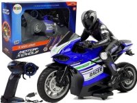 Lean Sport Moottoripyörä 2.4G kauko-ohjattava Racer 35m Range Sininen