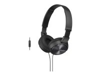Sony MDR-ZX310, Langallinen, 10 - 24000 Hz, Musiikki, 125 g, Kuulokkeet, Musta