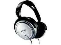 Philips Johdolliset TV-kuulokkeet sisäkäyttöön SHP2500/10, Langallinen, 15 - 22000 Hz, Musiikki, 909 g, Kuulokkeet, Musta, Hopea