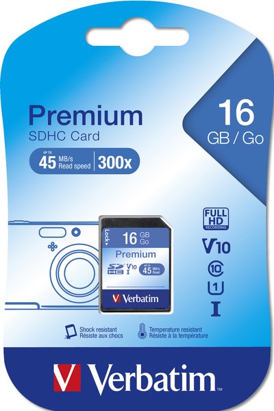 Verbatim 16 GB Secure Digital - microSDHC