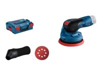 Bosch GEX 12V-125 Professional, Kiekkohiomakone, Velcro, Musta, Sininen, Punainen, 6000 RPM, 10000 RPM, 12000 OPM - SOLO