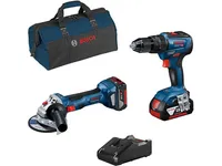 BOSCH-SARJA GSB 18V-55 + GWS 18V-7