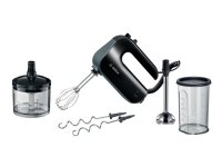 Bosch MFQ4, Käsisekoitin, Musta, Vaivaus, Vaivaus, Sekoitus, Sekoittaminen, 1,4 m, 0,75 L, 0,5 L