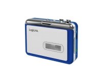 LogiLink UA0393 Kannettava kasettisoitin Sininen, hopea