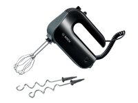 Bosch MFQ4930B, Käsisekoitin, Musta, Hopea, Vaivaus, Vaivaus, Sekoitus, 1,4 m, Painikkeet, Muovi