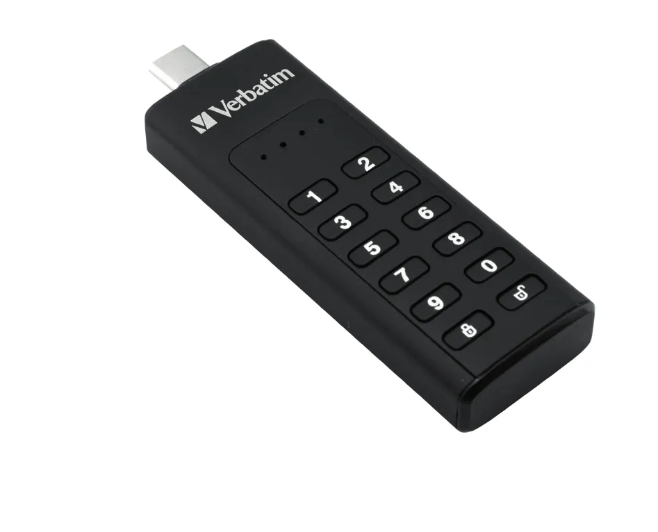 Verbatim 64 Gt Keypad Secure USB 3.0 -muistitikku, Musta