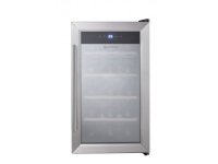 Guzzanti GZ 1535S, Termoelektrinen viininjäähdytin, Vapaasti seisova, 15 pullo(a), Sisätilojen valo, Hopea