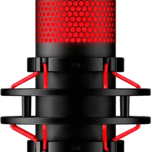 HyperX QuadCast USB -mikrofoni, musta/punainen