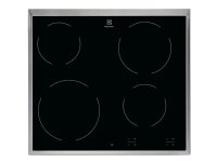 Electrolux EHF6240XXK, Musta, Kiinteä, 57.6 cm, Keraaminen, Keraaminen lasi, 4 alue(tta)