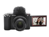 Sony ZV-E1 + FE 28-60mm F4-5.6, 12,1 MP, 4240 x 2832 pikseliä, Exmor R CMOS, 4K Ultra HD, Kosketusnäyttö, Musta