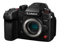 Panasonic Lumix GH6, 25,21 MP, 11552 x 8672 pikseliä, Live MOS, 5.8K, Kosketusnäyttö, Musta