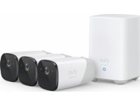 Eufy eufyCam 2 Pro - Verkkoturvakamera - ulkotiloissa, sisätiloissa - säänkestävä - väri (päivä/yö) - ääni - langaton - WiFi - Eufy HomeBase 2:n kanssa (3 kpl)