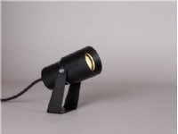 Spot It M Black 38°, DIP-Kelvin 3000K/4000K, 1300lm, 15W, IP67, 2m kumikaapeli, sisäänrakennettu vaiheen himmennettävä ohjain.